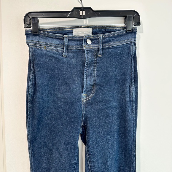 Everlane The Way High Clean Front Skinny Jean Dark Wash Denim, 26‎ - Picture 2 of 8